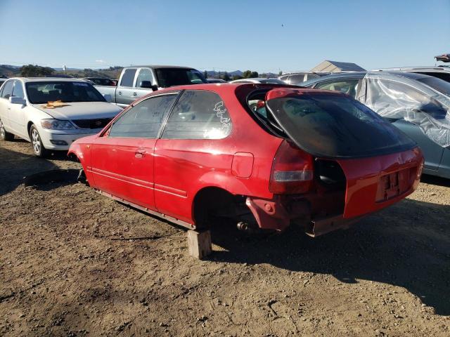 2HGEJ6429WH122475 - 1998 HONDA CIVIC CX RED photo 2