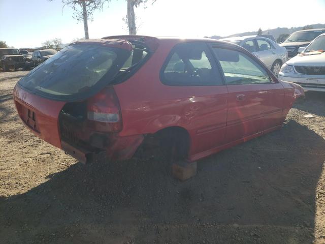 2HGEJ6429WH122475 - 1998 HONDA CIVIC CX RED photo 3