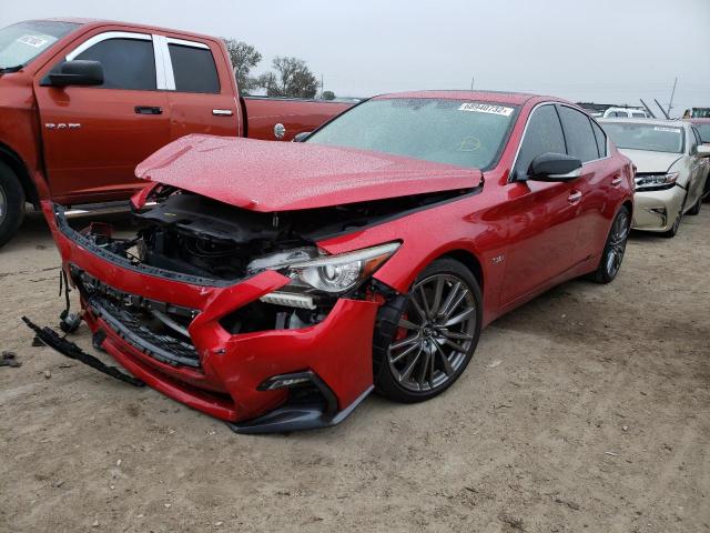 JN1FV7AP6JM461507 - 2018 INFINITI Q50 RED SP RED photo 1