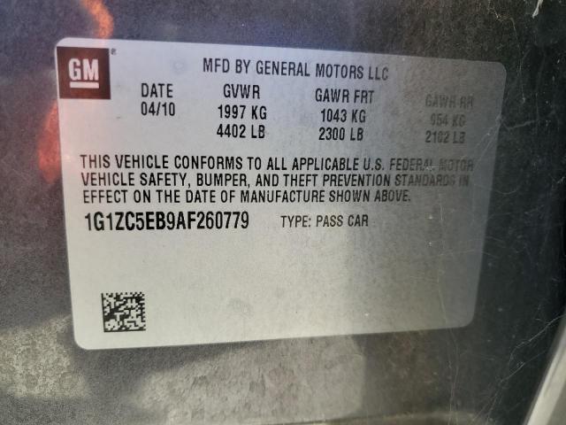 1G1ZC5EB9AF260779 - 2010 CHEVROLET MALIBU 1LT 灰色 照片 12