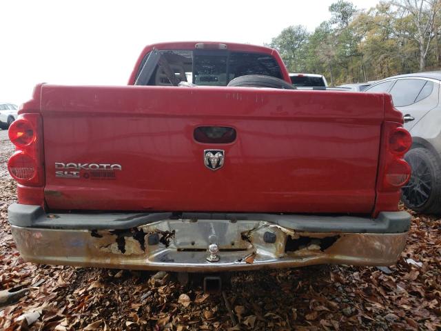 1D7HW48K96S575635 - 2006 DODGE DAKOTA QUA RED photo 6