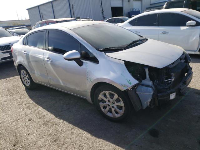 KNADM4A34E6373145 - 2014 KIA RIO LX SILVER photo 4