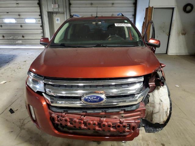 2FMDK4JCXEBA72210 - 2014 FORD EDGE SEL RED photo 5