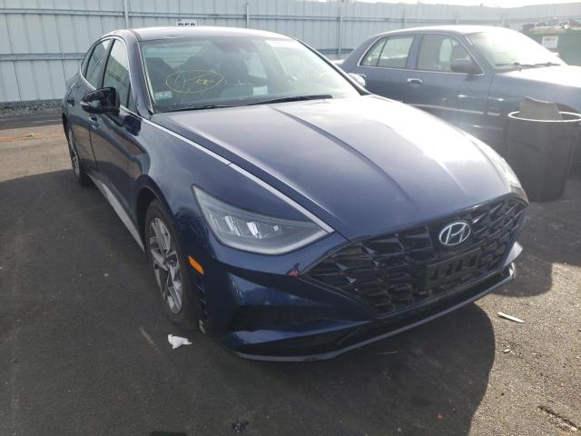 5NPEL4JA5MH118727 - 2021 HYUNDAI SONATA SEL BLUE photo 1