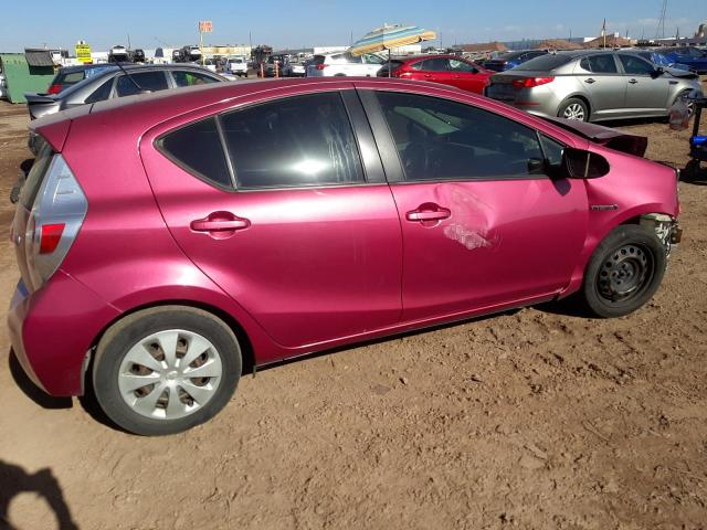 JTDKDTB34C1017727 - 2012 TOYOTA PRIUS C PINK photo 3