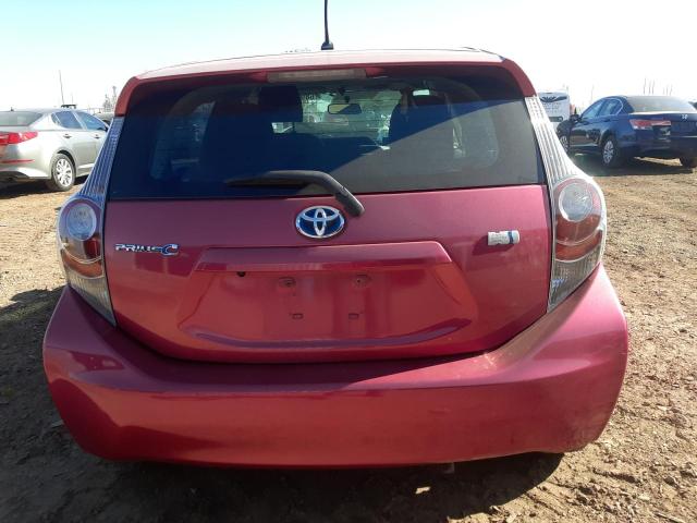 JTDKDTB34C1017727 - 2012 TOYOTA PRIUS C PINK photo 6