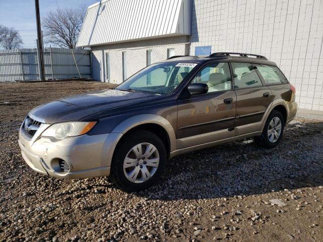 4S4BP60C587319474 - 2008 SUBARU OUTBACK GREEN photo 1