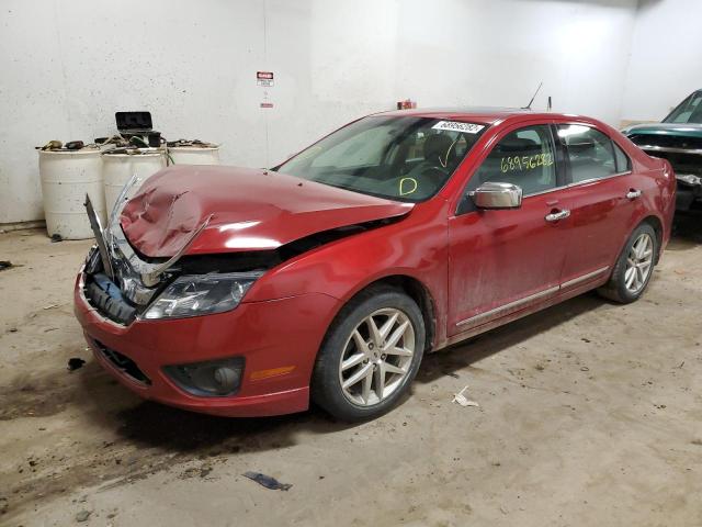 3FAHP0JAXCR375278 - 2012 FORD FUSION SEL BURGUNDY photo 1