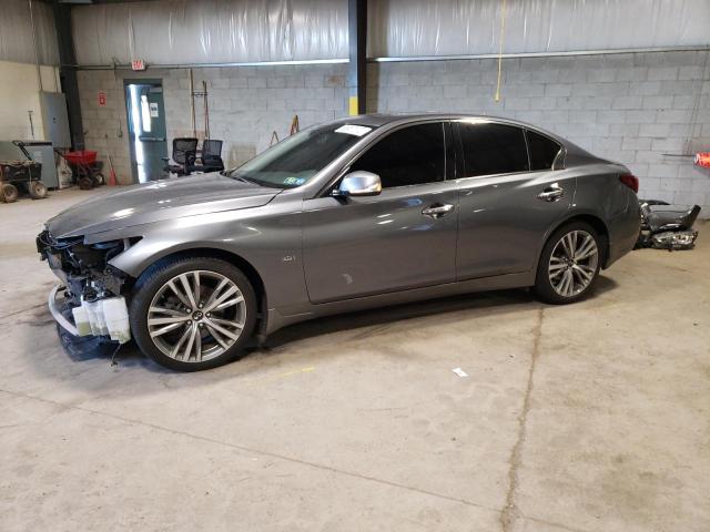 JN1EV7AR6JM443361 - 2018 INFINITI Q50 LUXE GRAY photo 1