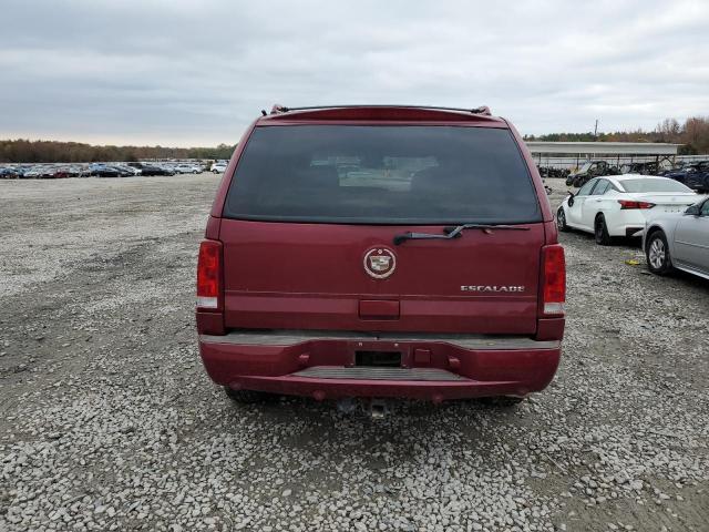 1GYEK63N44R305877 - 2004 CADILLAC ESCALADE L RED photo 6