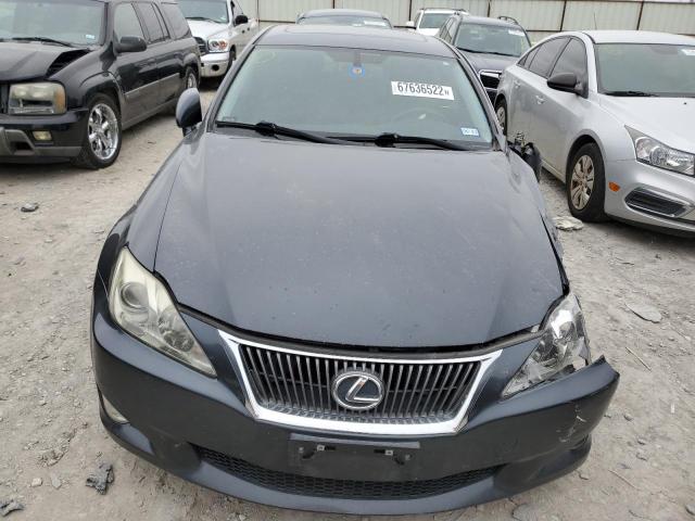 JTHBF5C22A5123092 - 2010 LEXUS IS 250 BLACK photo 5