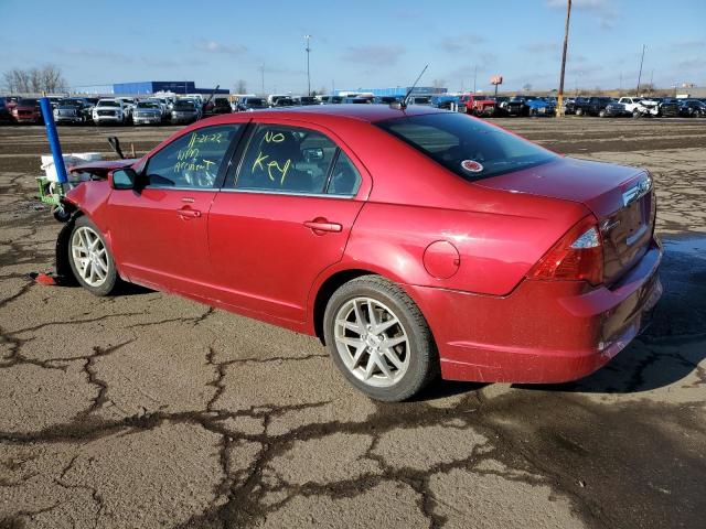 3FAHP0JA8CR309747 - 2012 FORD FUSION SEL RED photo 2