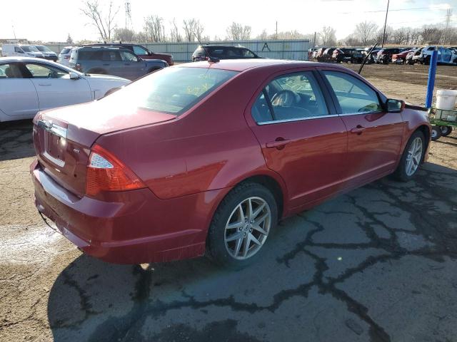 3FAHP0JA8CR309747 - 2012 FORD FUSION SEL RED photo 3