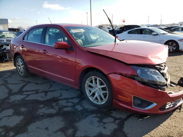3FAHP0JA8CR309747 - 2012 FORD FUSION SEL RED photo 4