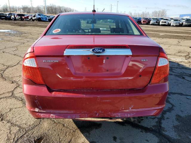 3FAHP0JA8CR309747 - 2012 FORD FUSION SEL RED photo 6