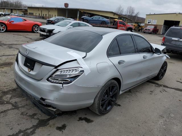 55SWF4KB1HU216286 - 2017 MERCEDES-BENZ C 300 4MAT SILVER photo 3