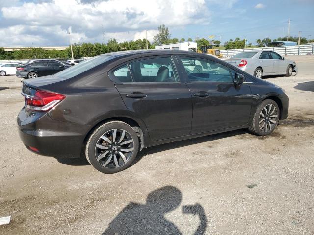 2HGFB2F99EH519753 - 2014 HONDA CIVIC EXL Qəhvəyi foto 3