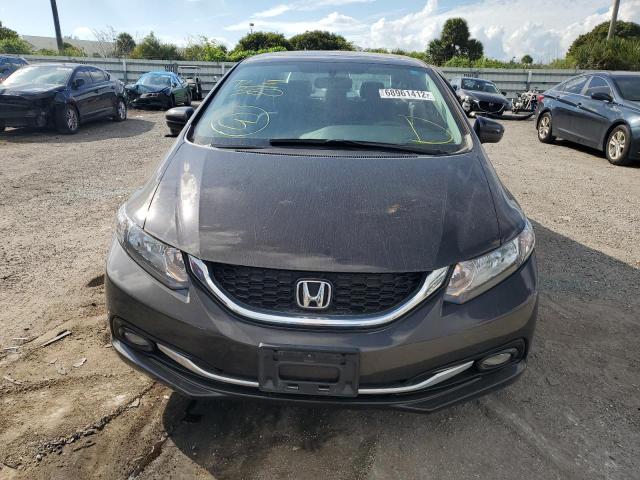 2HGFB2F99EH519753 - 2014 HONDA CIVIC EXL Qəhvəyi foto 5