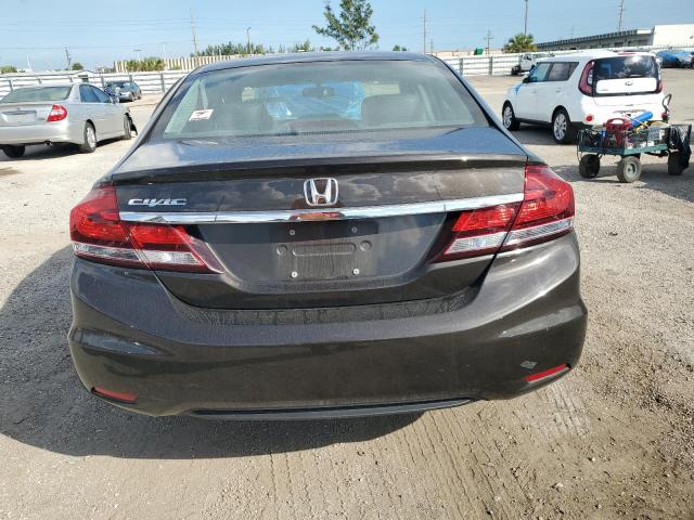 2HGFB2F99EH519753 - 2014 HONDA CIVIC EXL Qəhvəyi foto 6