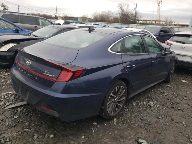 5NPEH4J28NH148509 - 2022 HYUNDAI SONATA LIM BLUE photo 3