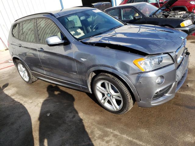 5UXWX9C5XD0A27005 - 2013 BMW X3 XDRIVE2 GRAY photo 4