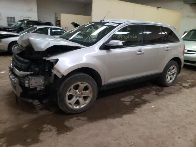 2FMDK3JC3DBB82461 - 2013 FORD EDGE SEL SILVER photo 1