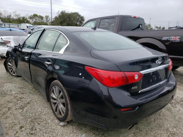 JN1AV7AR0FM850128 - 2015 INFINITI Q50 HYBRID BLACK photo 3