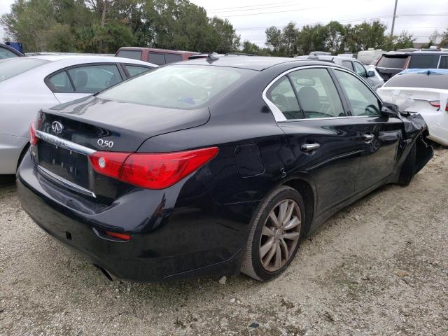 JN1AV7AR0FM850128 - 2015 INFINITI Q50 HYBRID BLACK photo 4