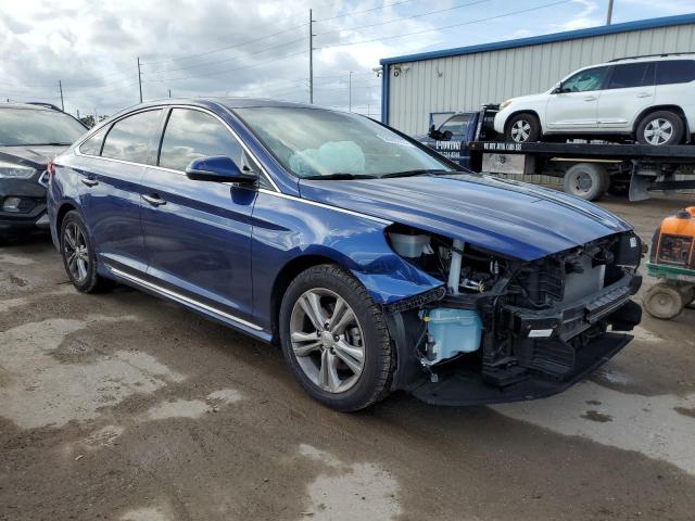 5NPE34AF7JH677641 - 2018 HYUNDAI SONATA SPO BLUE photo 4