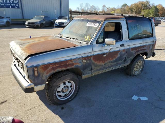 1FMCU12T6HUA86784 - 1987 FORD BRONCO II BLUE photo 1