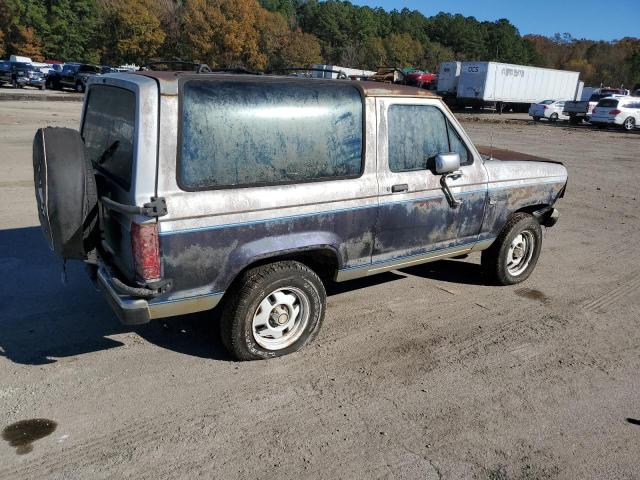 1FMCU12T6HUA86784 - 1987 FORD BRONCO II BLUE photo 3