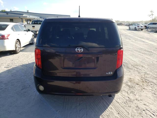 JTLKE50E681036515 - 2008 TOYOTA SCION XB 勃艮第红 照片 6