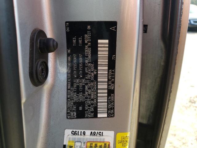 5TDKK3DC6ES484947 - 2014 TOYOTA SIENNA LE SILVER photo 14