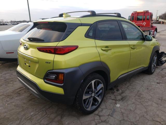 KM8K53A56LU526423 - 2020 HYUNDAI KONA ULTIM GREEN photo 3