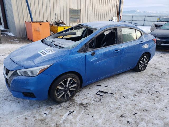 3N1CN8EV7ML826891 - 2021 NISSAN VERSA SV BLUE photo 1