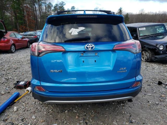 JTMRJREVXHD099587 - 2017 TOYOTA RAV4 HV LE BLUE photo 6