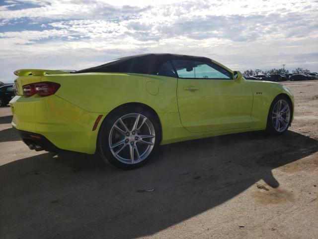 1G1FF3D70L0108682 - 2020 CHEVROLET CAMARO LZ YELLOW photo 3