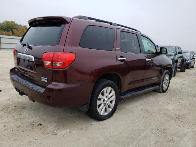 5TDYY5G17AS026844 - 2010 TOYOTA SEQUOIA PL MAROON photo 3