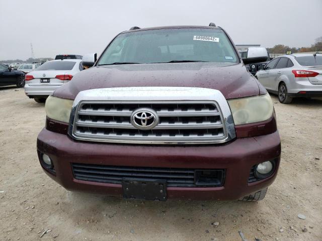 5TDYY5G17AS026844 - 2010 TOYOTA SEQUOIA PL MAROON photo 5