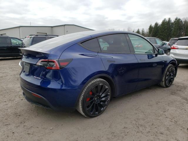 7SAYGDEF8NF****** - 2022 TESLA MODEL Y BLUE photo 3