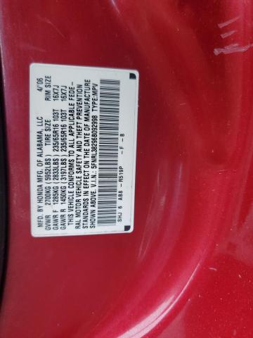 5FNRL38296B092998 - 2006 HONDA ODYSSEY LX RED photo 13