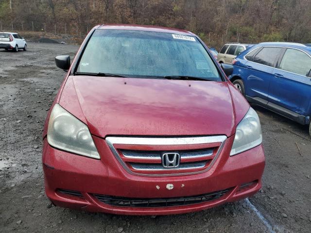 5FNRL38296B092998 - 2006 HONDA ODYSSEY LX RED photo 5