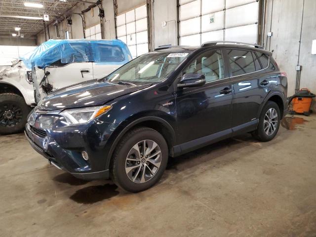 JTMRJREV7HD067244 - 2017 TOYOTA RAV4 HV LE BLUE photo 1