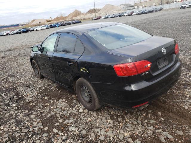 3VW2K7AJXEM331298 - 2014 VOLKSWAGEN JETTA BASE BLACK photo 2