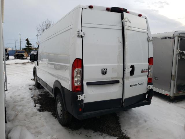 3C6TRVDG8KE534243 - 2019 RAM PROMASTER WHITE photo 2
