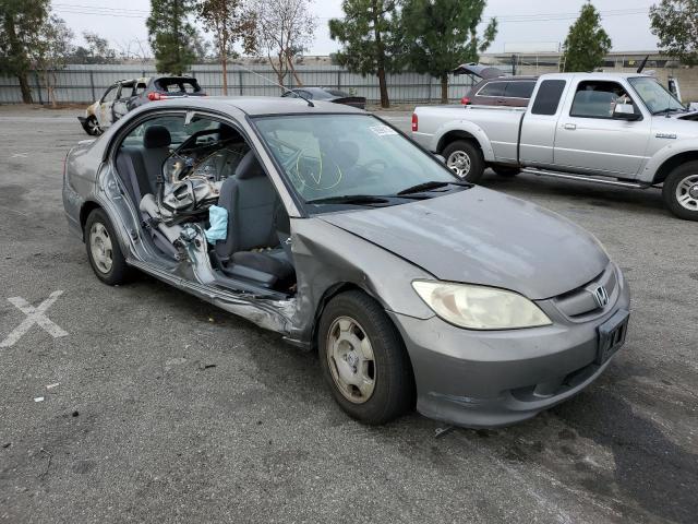 JHMES96675S012186 - 2005 HONDA CIVIC HYBR GRAY photo 4