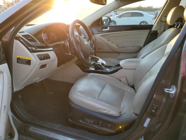 KNALN4D79E5132906 - 2014 KIA CADENZA PR BROWN photo 7