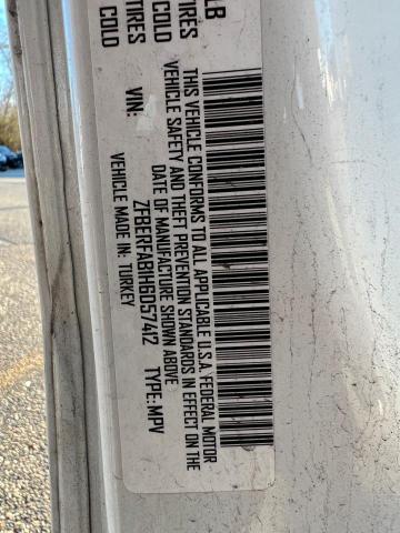 ZFBERFAB1H6D57412 - 2017 RAM PROMASTER RED photo 9