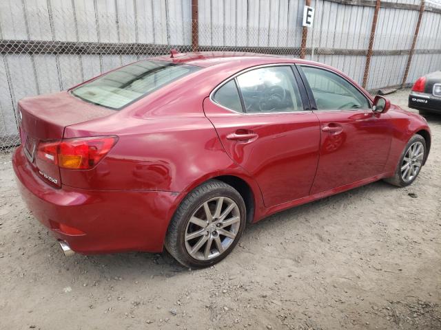 JTHCK262275010634 - 2007 LEXUS IS 250 RED photo 3