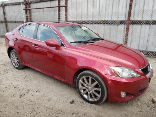 JTHCK262275010634 - 2007 LEXUS IS 250 RED photo 4